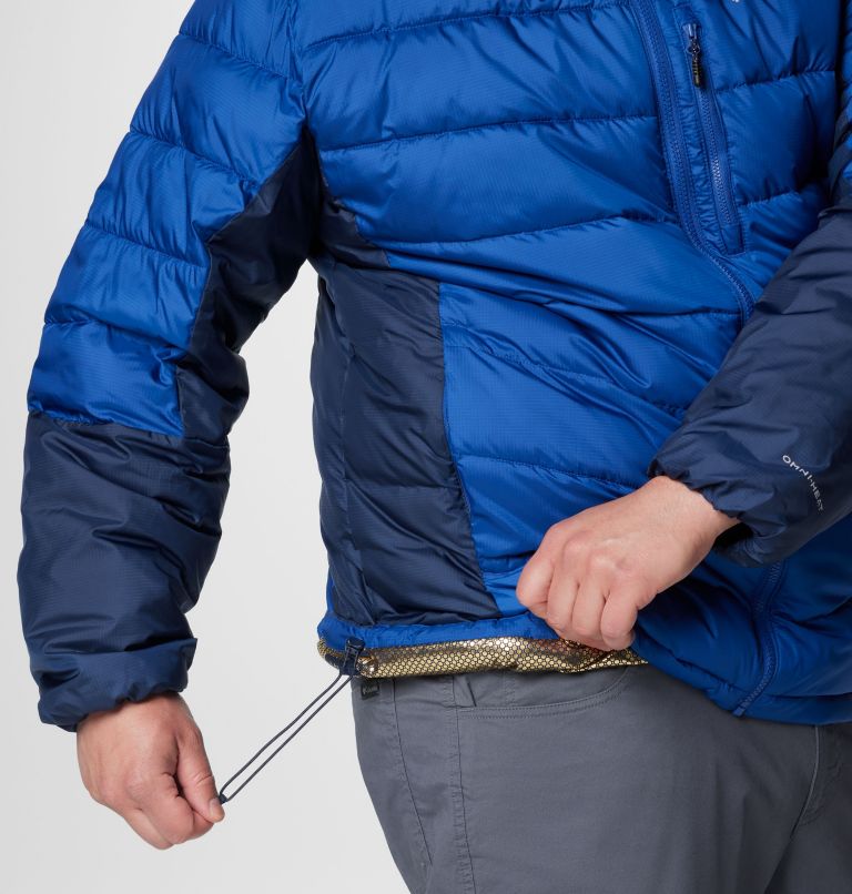 Men's Labyrinth Loop II Hooded Jacket - Big, Color: Mountain Blue, Collegiate Navy, image 7
