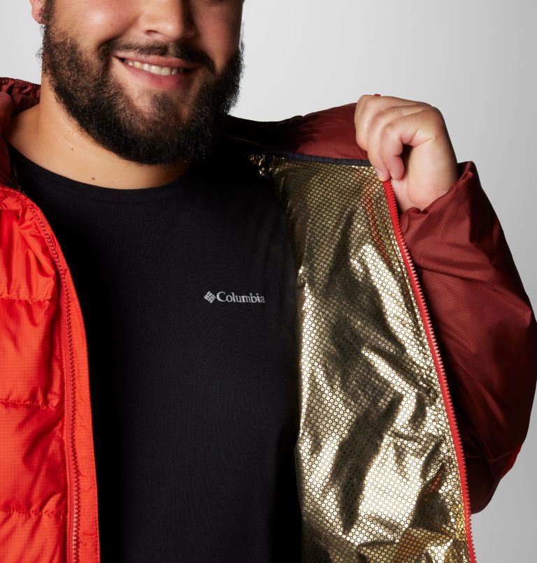 Men's Labyrinth Loop II Hooded Jacket - Big, Color: Sail Red, Spice, image 6