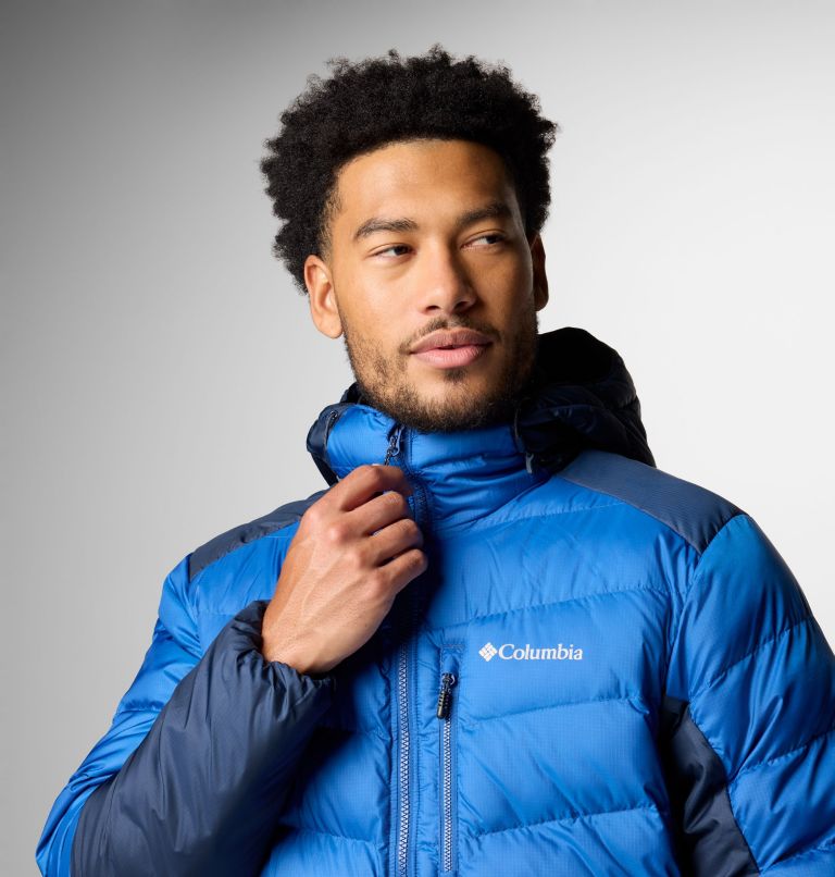 Men's Labyrinth Loop II Hooded Jacket - Tall, Color: Mountain Blue, Collegiate Navy, image 5