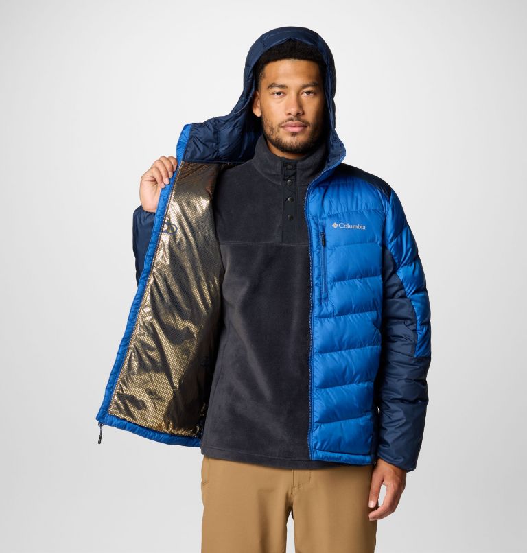 Men's Labyrinth Loop II Hooded Jacket - Tall, Color: Mountain Blue, Collegiate Navy, image 6