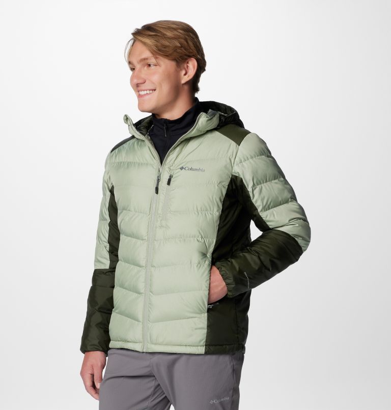 Men's Labyrinth Loop II Insulated Hooded Jacket, Color: Safari, Greenscape, image 4