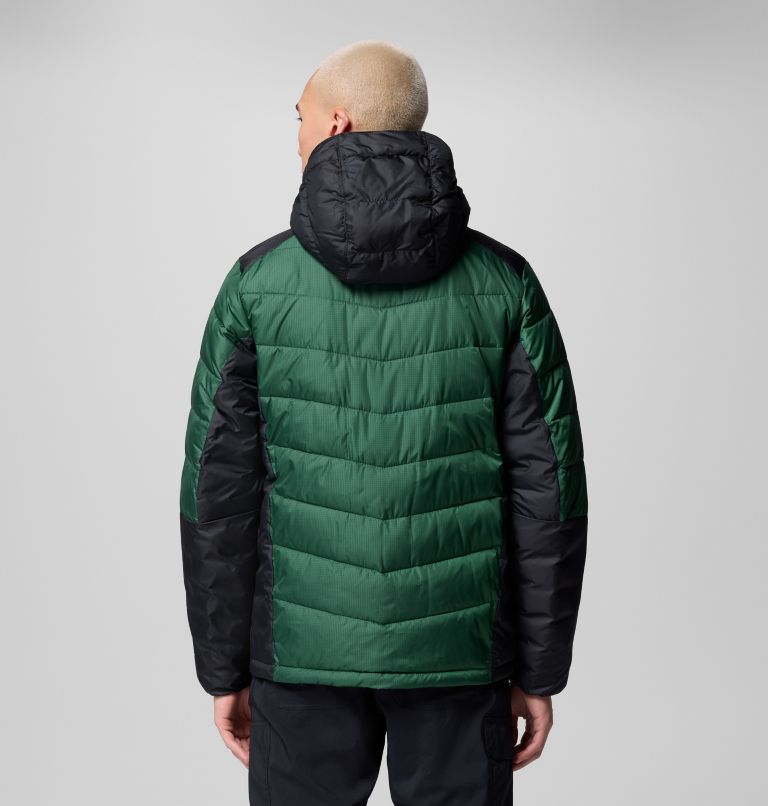 Men's Labyrinth Loop II Insulated Hooded Jacket, Color: Rain Forest, Black, image 3