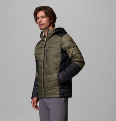 Men's Labyrinth Loop II Insulated Hooded Jacket, Color: Stone Green, Shark, image 27