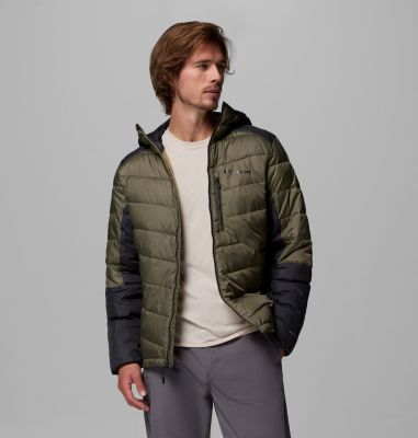 Men's Labyrinth Loop II Insulated Hooded Jacket, Color: Stone Green, Shark, image 28