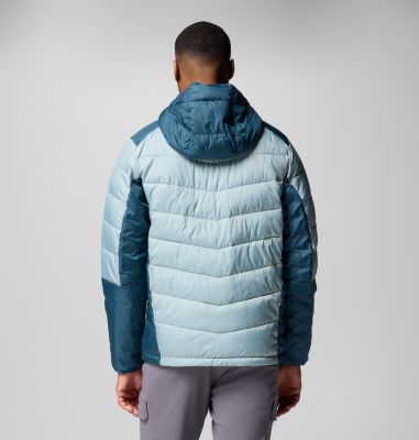 Men's Labyrinth Loop II Insulated Hooded Jacket, Color: Crushed Blue, Everblue, image 15