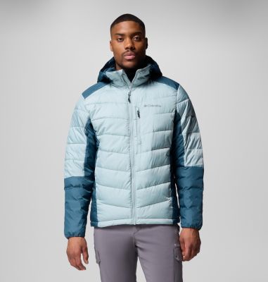 Men's Labyrinth Loop II Insulated Hooded Jacket, Color: Crushed Blue, Everblue, image 13