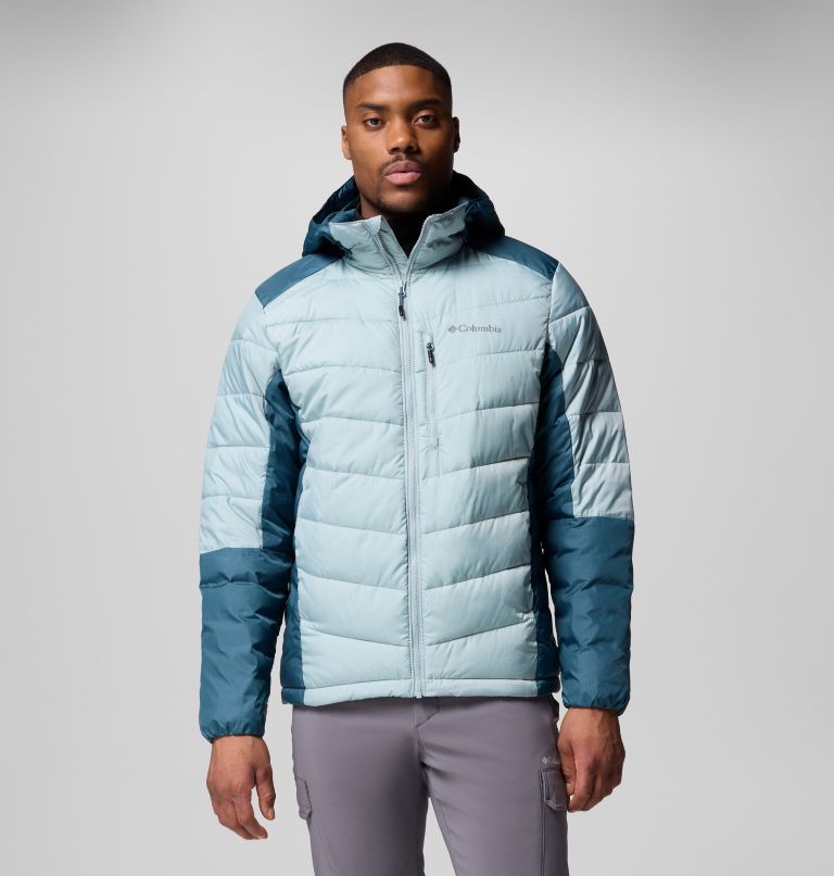 Men's Labyrinth Loop II Insulated Hooded Jacket, Color: Crushed Blue, Everblue, image 1