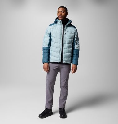 Men's Labyrinth Loop II Insulated Hooded Jacket, Color: Crushed Blue, Everblue, image 14