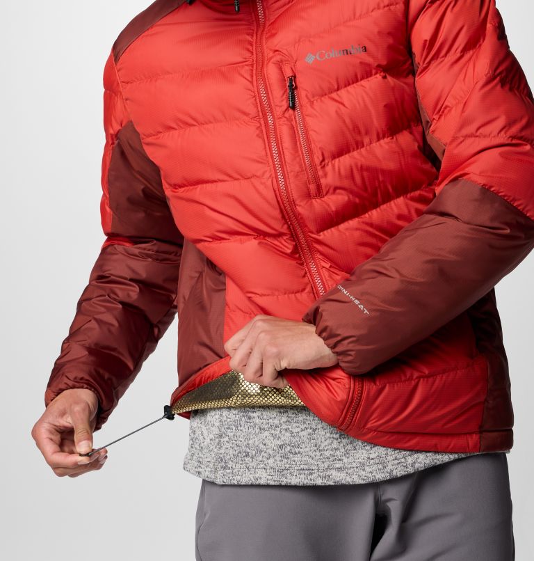 Men's Labyrinth Loop II Insulated Hooded Jacket, Color: Sail Red, Spice, image 7