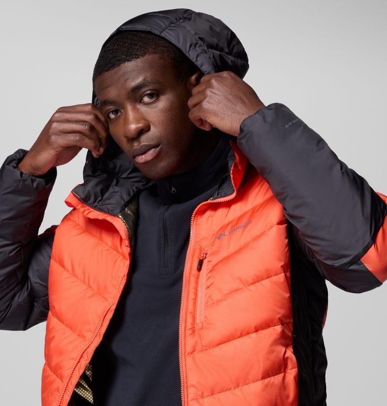 Men's Labyrinth Loop II Insulated Hooded Jacket, Color: Zing, Shark, image 6