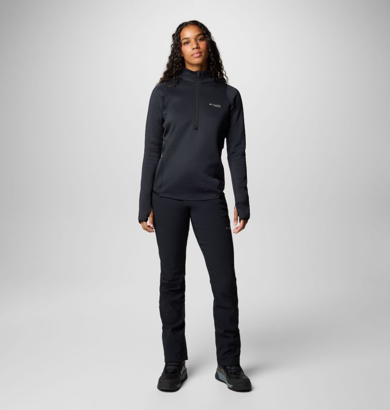 Women's Crystal Leaf Omni-Heat Helix Half Zip Pullover, Color: Black, image 3