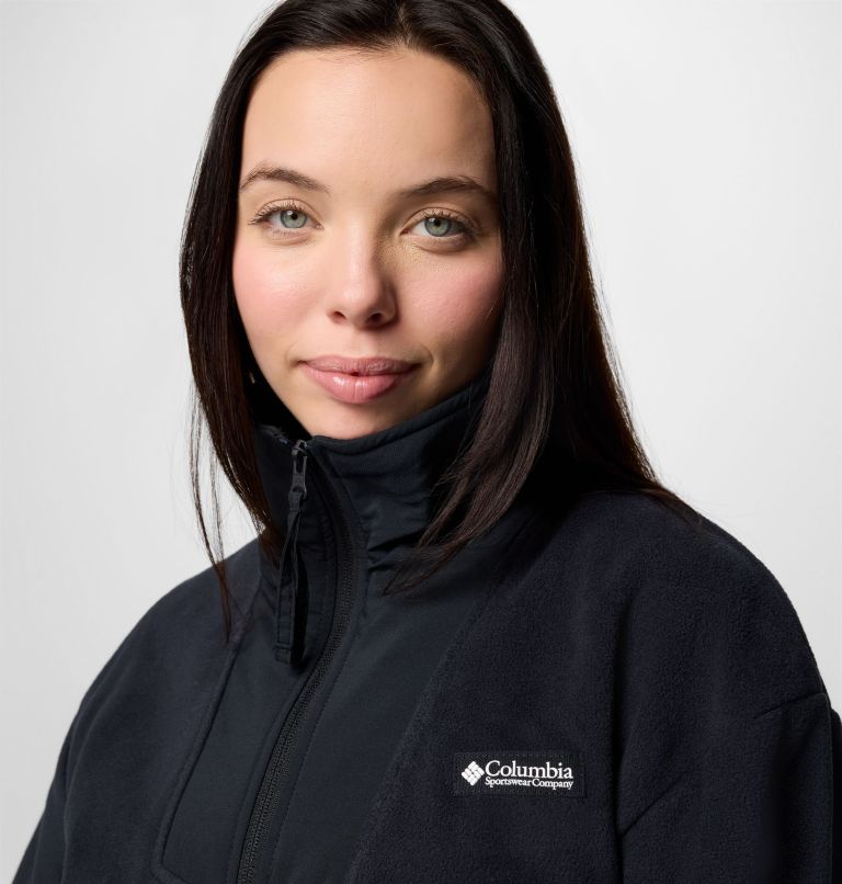 Women's Sequoia Grove Full Zip Fleece, Color: Black, image 4