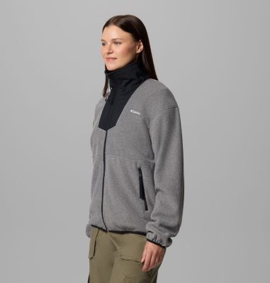 Women's Sequoia Grove Full Zip Fleece, Color: City Grey Heather, Black, image 28