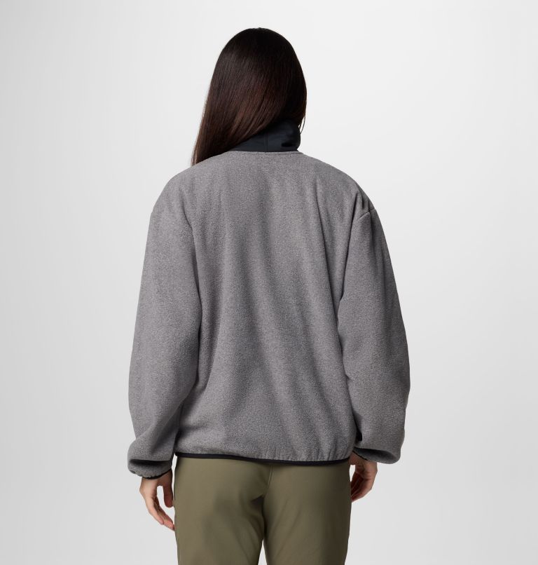 Women's Sequoia Grove Full Zip Fleece, Color: City Grey Heather, Black, image 2