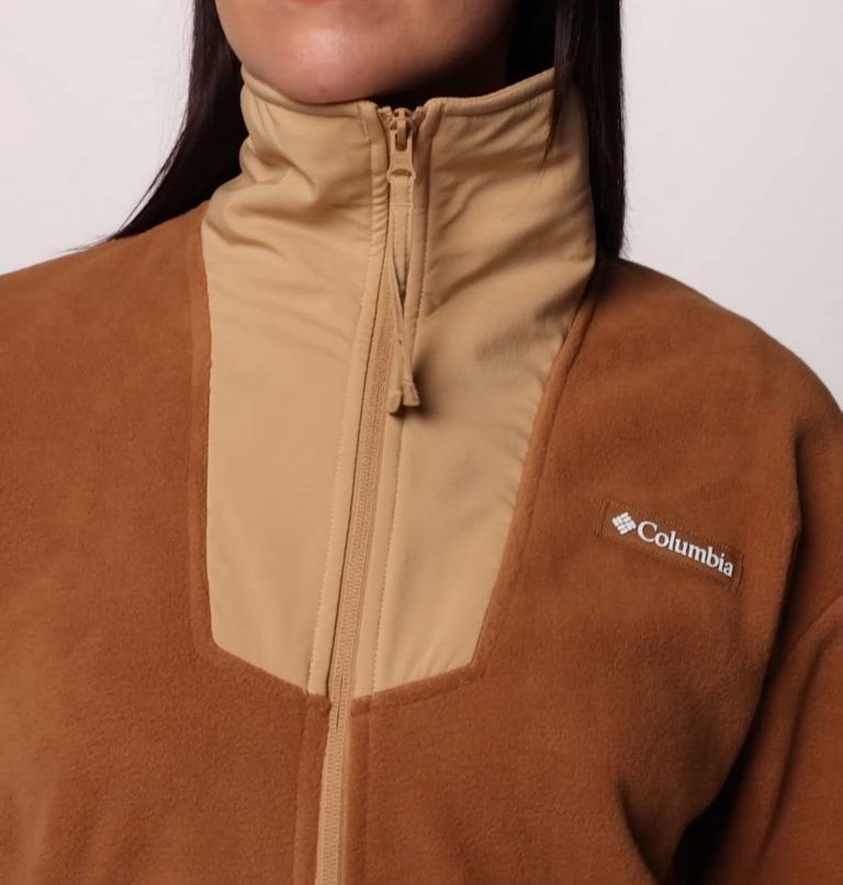Women's Sequoia Grove Full Zip Fleece, Color: Camel Brown, Canoe