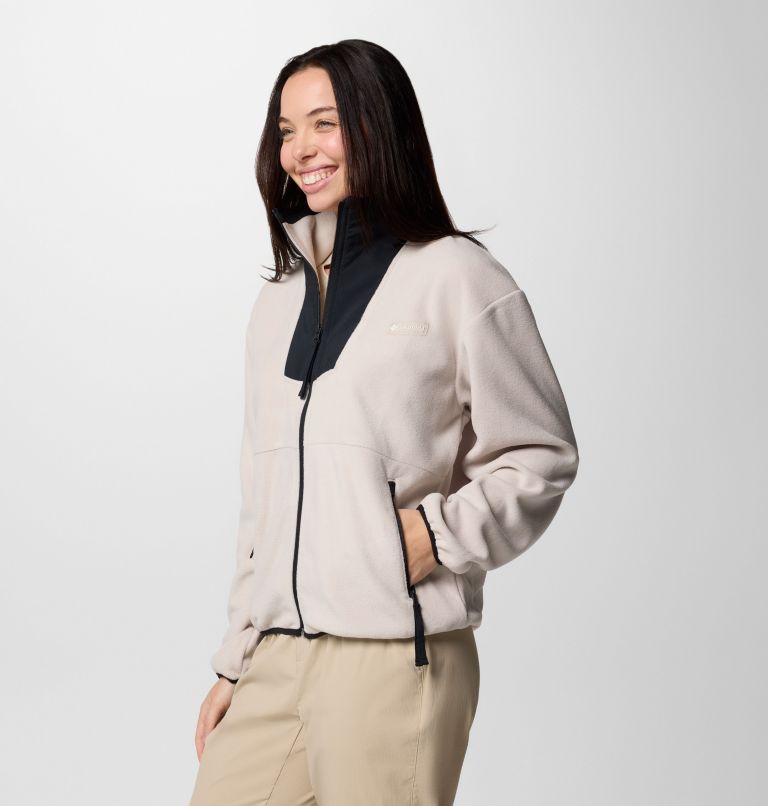 Women's Sequoia Grove Full Zip Fleece, Color: Dark Stone, Black, image 3