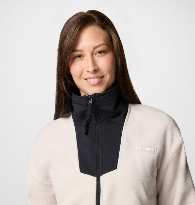 Women's Sequoia Grove Full Zip Fleece, Color: Dark Stone, Black, image 5