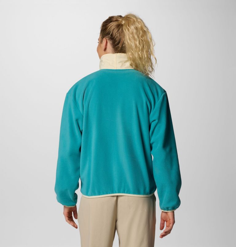 Women's Sequoia Grove Full Zip Fleece, Color: Teal, Lemon Wash, image 2