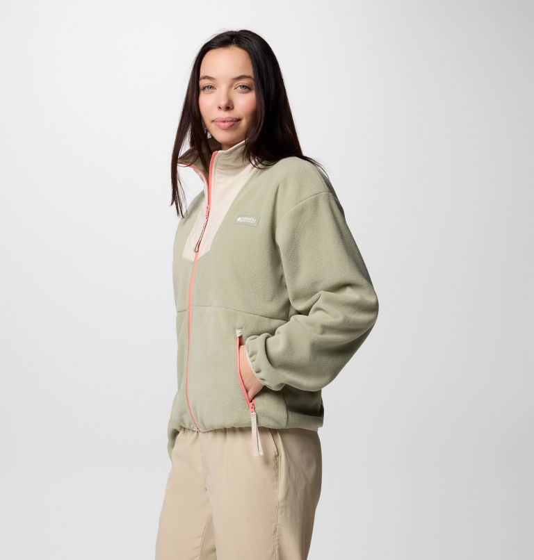 Women's Sequoia Grove Full Zip Fleece, Color: Safari, Dark Stone, image 3