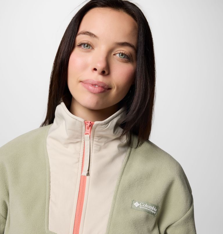 Women's Sequoia Grove Full Zip Fleece, Color: Safari, Dark Stone, image 4