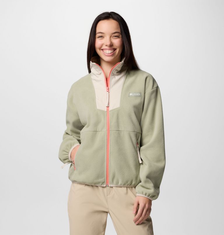 Women's Sequoia Grove Full Zip Fleece, Color: Safari, Dark Stone, image 1