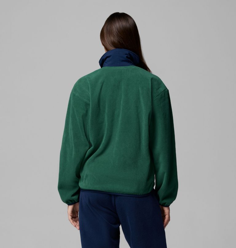 Women's Sequoia Grove Full Zip Fleece, Color: Rain Forest, Collegiate Navy, image 3