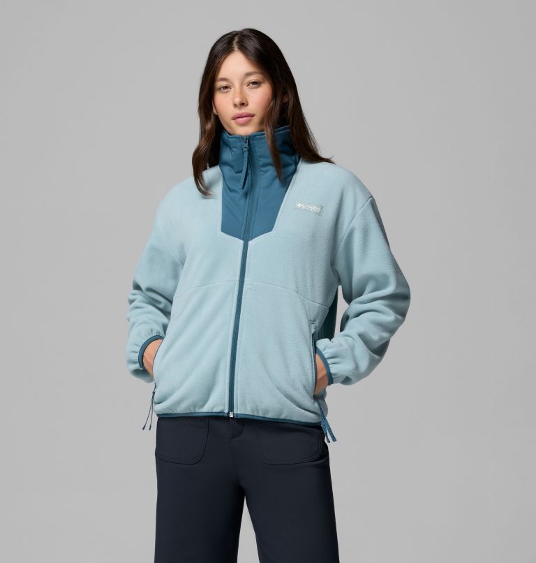 Women's Sequoia Grove Full Zip Fleece, Color: Crushed Blue, Everblue, image 1