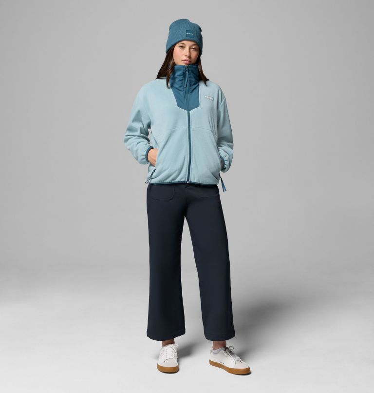 Women's Sequoia Grove Full Zip Fleece, Color: Crushed Blue, Everblue, image 2