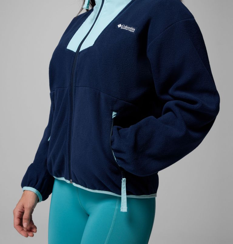 Women's Sequoia Grove Full Zip Fleece, Color: Collegiate Navy, Spray, image 5