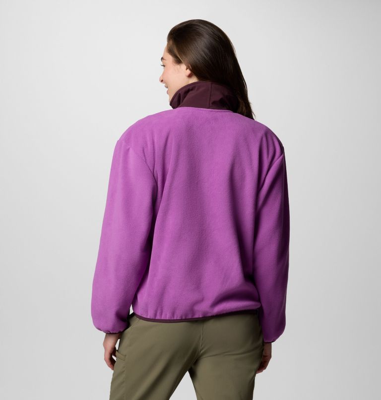Women's Sequoia Grove Full Zip Fleece, Color: Razzle, Moonvista, image 2