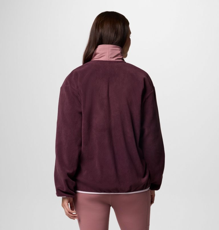 Women's Sequoia Grove Full Zip Fleece, Color: Moonvista, Fig, Pink Dawn, image 2