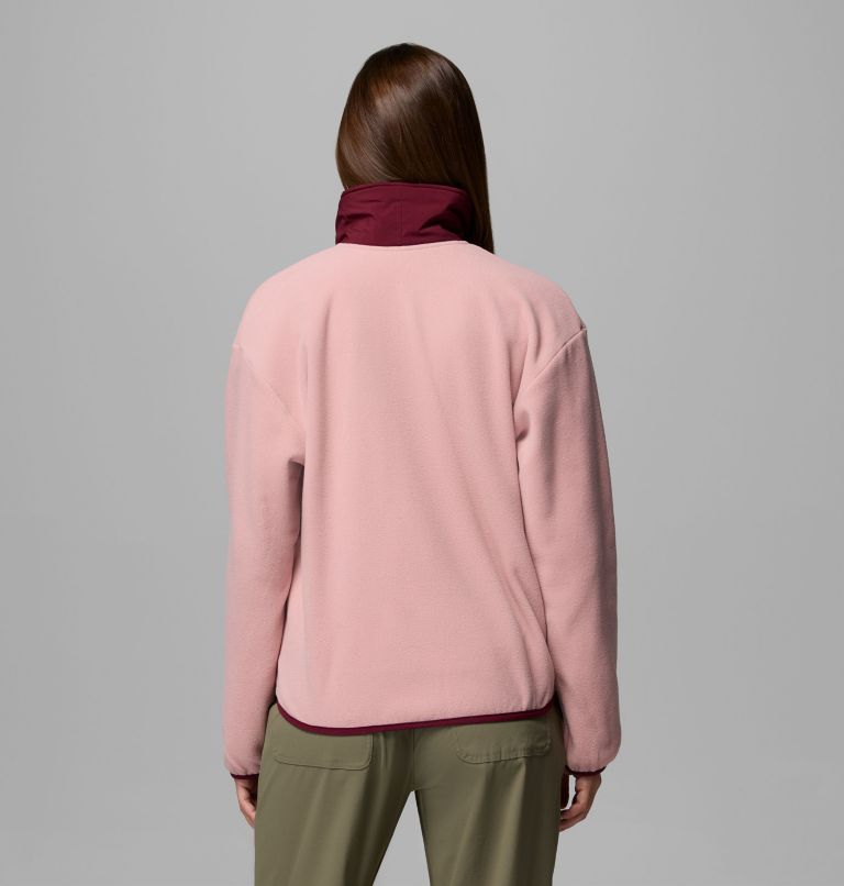 Women's Sequoia Grove Full Zip Fleece, Color: Eraser Pink, Rich Wine, image 3