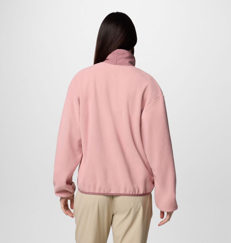 Women's Sequoia Grove Full Zip Fleece, Color: Eraser Pink, Fig, image 2