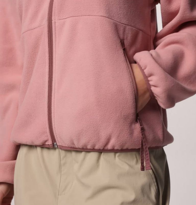 Women's Sequoia Grove Full Zip Fleece, Color: Eraser Pink, Fig