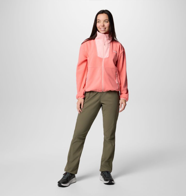 Women's Sequoia Grove Full Zip Fleece, Color: Alpenglow, Pink Sand, image 6
