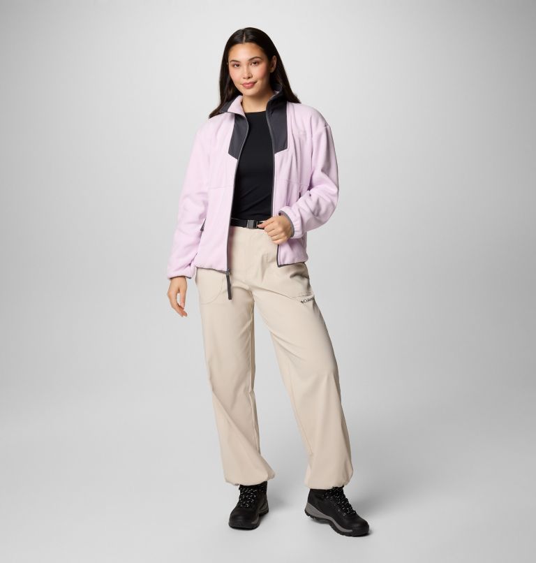 Women's Sequoia Grove Full Zip Fleece, Color: Pink Dawn, Shark, City Grey, image 3