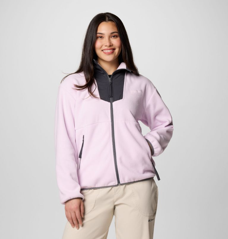 Women's Sequoia Grove Full Zip Fleece, Color: Pink Dawn, Shark, City Grey, image 1