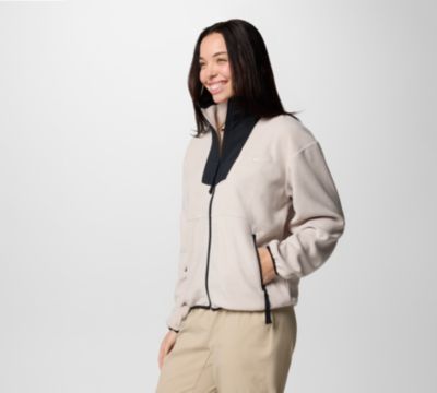 Women's Sequoia Grove Fleece Jacket, Color: Dark Stone, Black, image 7