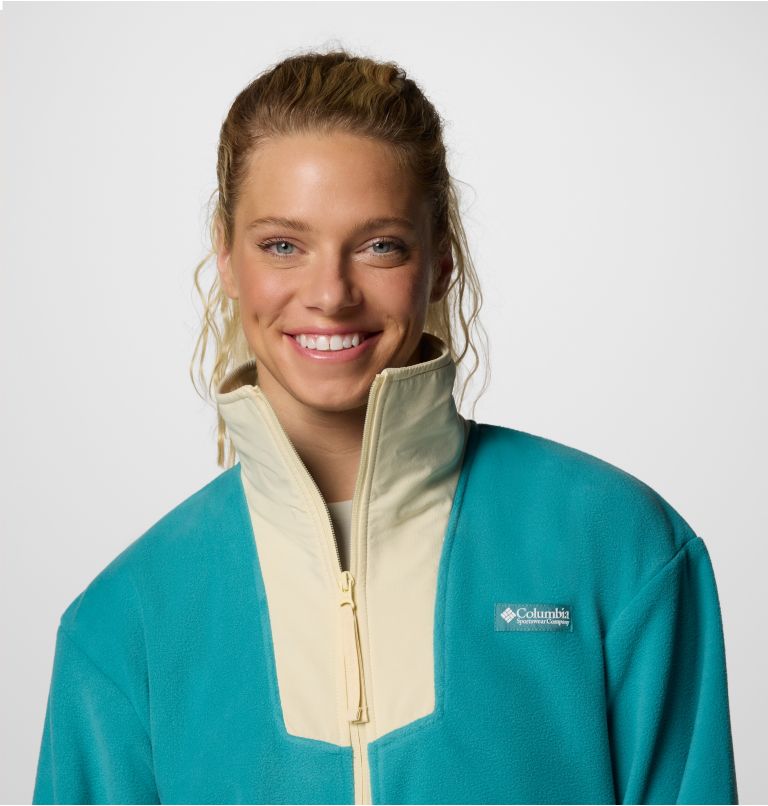 Giacca in pile Sequoia Grove da donna, Color: Teal, Lemon Wash, image 4