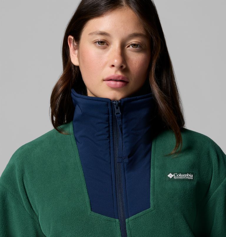 Sequoia Grove Full Zip Fleece, Color: Rain Forest, Collegiate Navy, image 6
