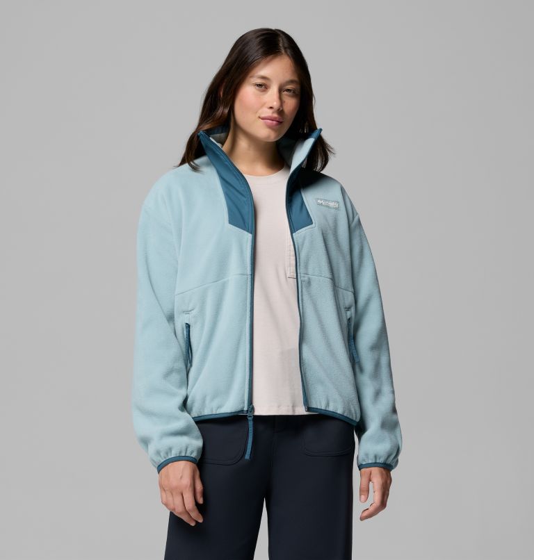 Women's Sequoia Grove Fleece Jacket, Color: Crushed Blue, Everblue, image 5