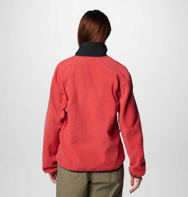 Women's Sequoia Grove Fleece Jacket, Color: Daredevil, Black, image 2