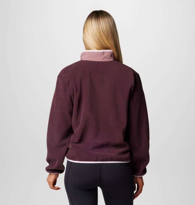 Women's Sequoia Grove Fleece Jacket, Color: Moonvista, Fig, Pink Dawn, image 2