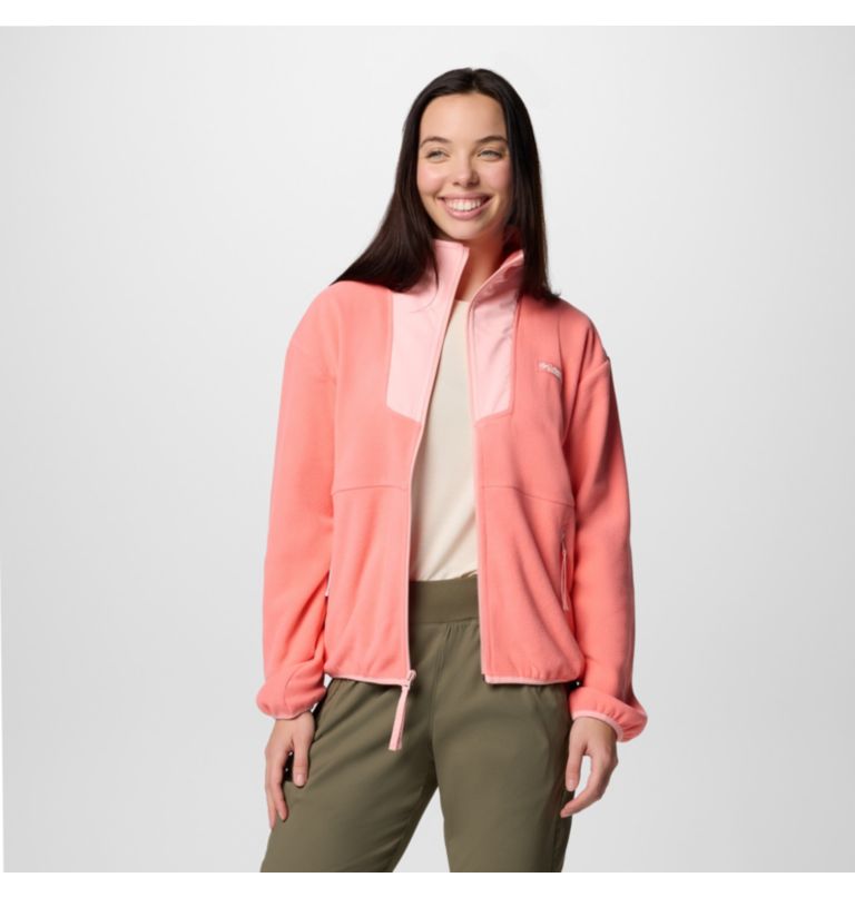 Women's Sequoia Grove Fleece Jacket, Color: Alpenglow, Pink Sand, image 5
