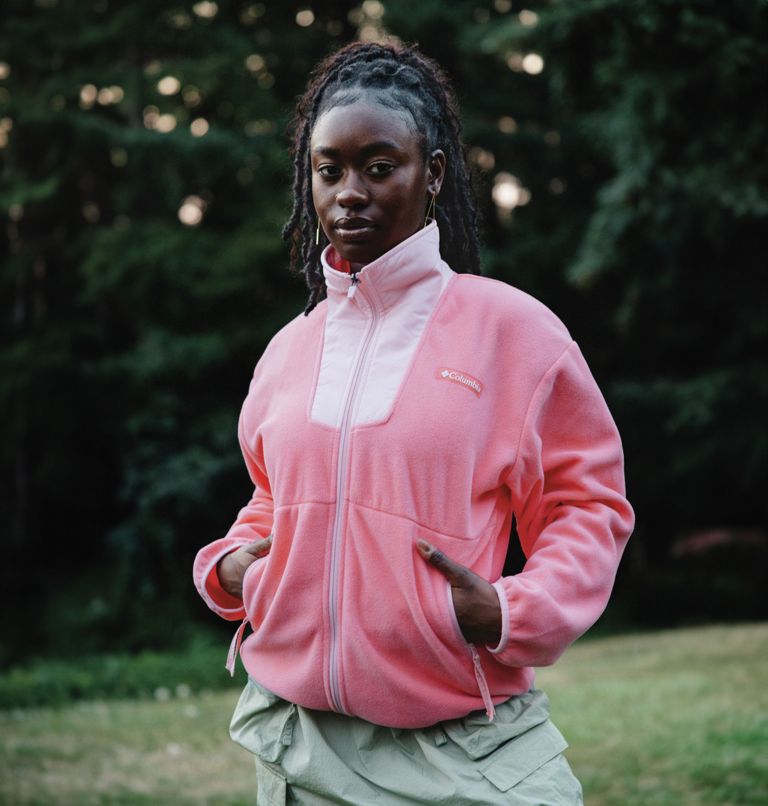 Women's Sequoia Grove Fleece Jacket, Color: Alpenglow, Pink Sand, image 7