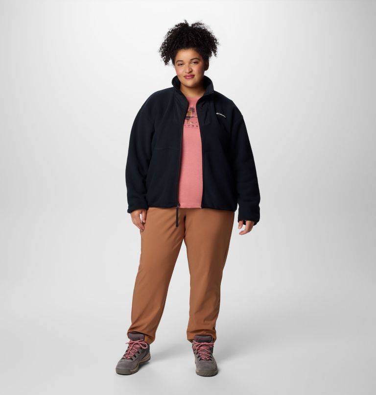 Women's Sequoia Grove Full Zip Fleece - Plus Size, Color: Black, image 3