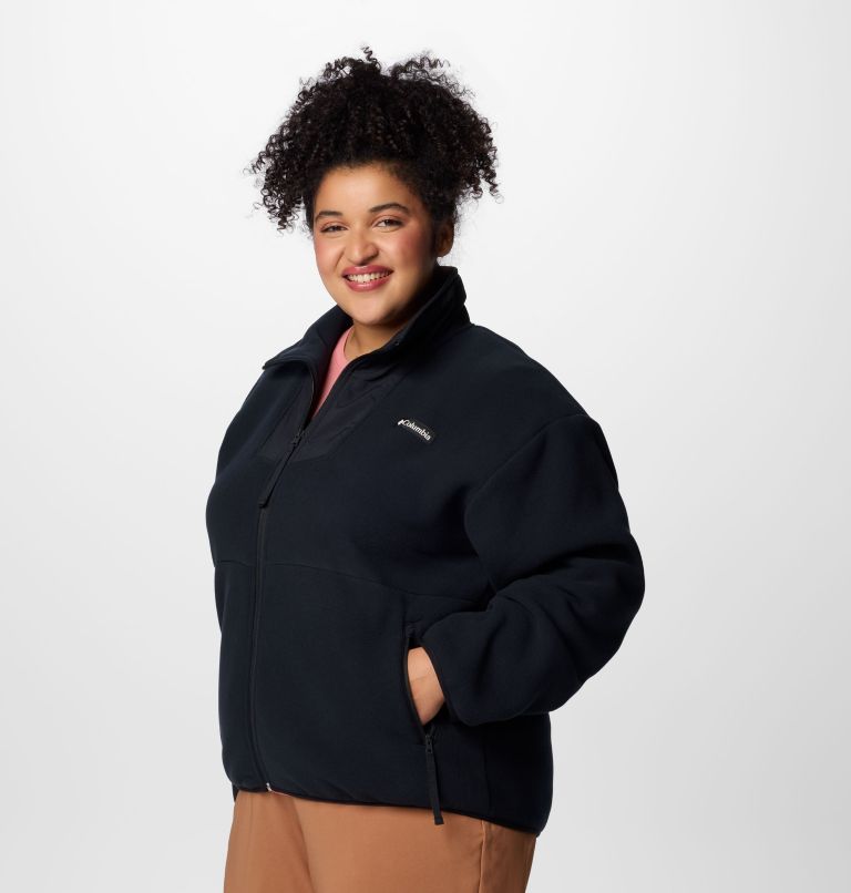 Women's Sequoia Grove Full Zip Fleece - Plus Size, Color: Black, image 4