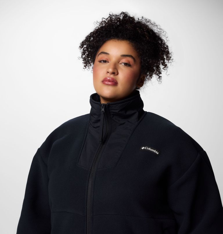 Women's Sequoia Grove Full Zip Fleece - Plus Size, Color: Black, image 5