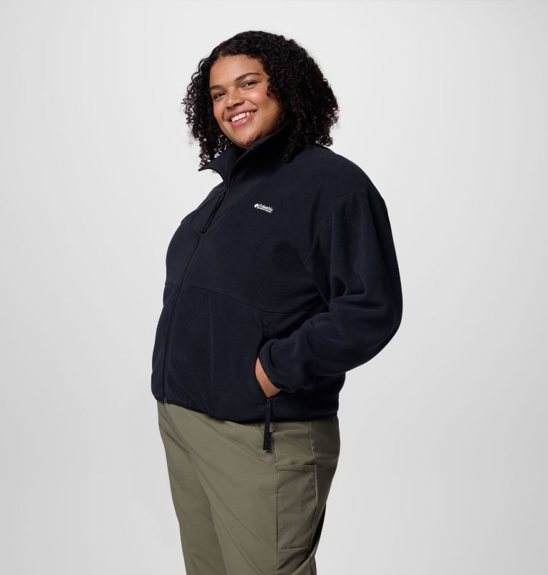 Women's Sequoia Grove Full Zip Fleece - Plus Size, Color: Black, image 3