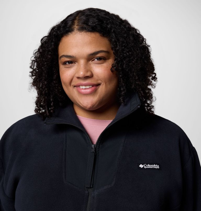 Women's Sequoia Grove Full Zip Fleece - Plus Size, Color: Black, image 4